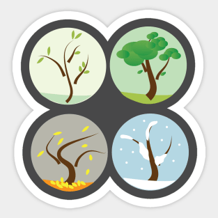 Four seasons Sticker